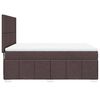 vidaXL Sommier &agrave; lattes de lit avec matelas Marron fonc&eacute; 140x190 cm