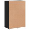 vidaXL Buffet noir 60x31x84 cm bois d'ing&eacute;nierie