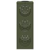 vidaXL Lumi&egrave;re de chemin LED solaire 2 pcs Vert olive