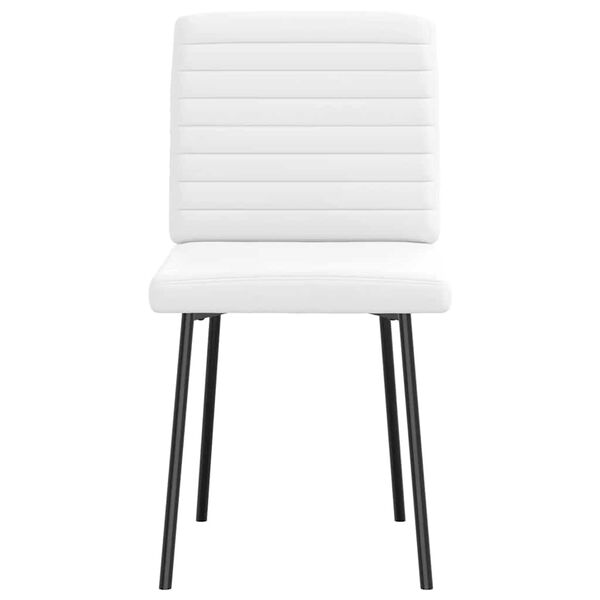 vidaXL Chaises &agrave; manger lot de 6 blanc similicuir
