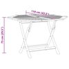 vidaXL Table pliable de jardin 110x110x75 cm bois massif de teck