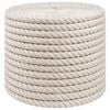 vidaXL Corde en Jute 14 mm Blanc Jute 100% Tossa