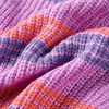 Pull-over ray&eacute; tricot&eacute; pour enfants lilas et rose 116