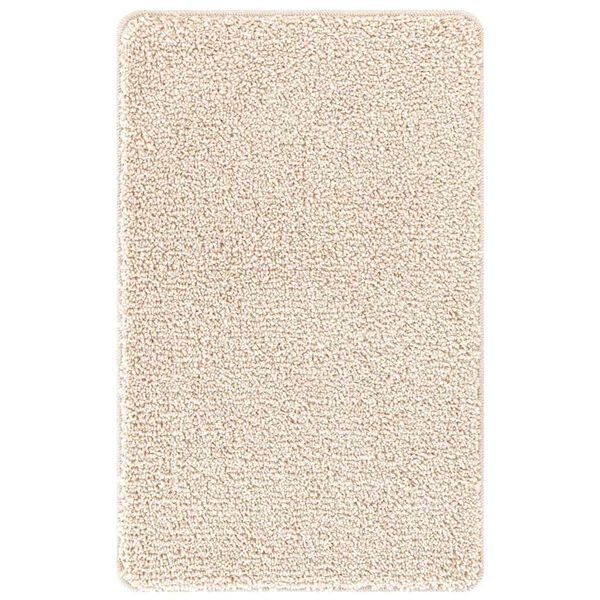vidaXL Tapis de bain antid&eacute;rapant Cr&egrave;me 50 x 80 cm PP