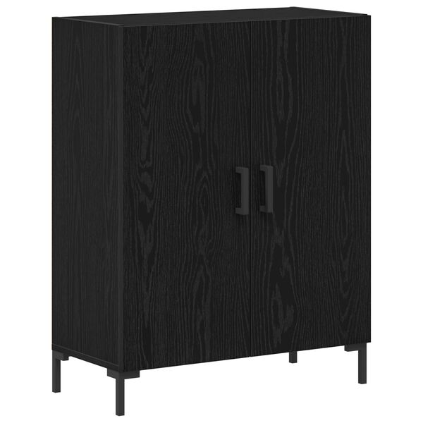 vidaXL Buffet Chêne noir 69,5 x 34 x 90 cm Bois d'ingénierie