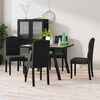 vidaXL Chaises &agrave; manger lot de 4 Noir Velours