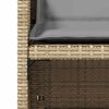 vidaXL Chaises de jardin avec coussins lot de 4 m&eacute;lange beige