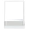 vidaXL Armoire de four Lucca blanc brillant bois ing&eacute;nierie