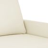 vidaXL Ensemble de canap&eacute;s 3 pcs avec coussins Cr&egrave;me Velours
