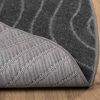 vidaXL Tapis de surface Rond Anthracite &Oslash; 120 CM