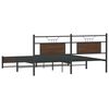 vidaXL Cadre de lit sans matelas ch&ecirc;ne marron 160x200 cm
