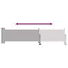 vidaXL Auvent lat&eacute;ral r&eacute;tractable de patio 60x300 cm Gris