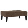vidaXL Canap&eacute;-lit &agrave; 2 places avec tabouret Marron Tissu microfibre