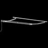 vidaXL Auvent r&eacute;tractable automatique avec LED bordeaux 300x250 cm