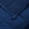 vidaXL Couverture lest&eacute;e Bleu 140x200 cm 6 kg Tissu