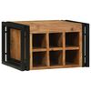 vidaXL &Eacute;tag&egrave;re &agrave; vin 2 pcs 46 x 35 x 27,5 cm Bois d'Acacia Massif