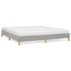 vidaXL Cadre de lit sans matelas gris clair 180x200 cm tissu