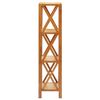 vidaXL &Eacute;tag&egrave;re &agrave; 4 niveaux 40x30x125 cm Bois de ch&ecirc;ne massif