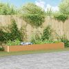 vidaXL Jardini&egrave;re sur&eacute;lev&eacute;e 390 x 50 x 36 cm Acier galvanis&eacute;