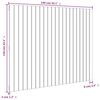 vidaXL T&ecirc;te de lit murale Marron miel 140x3x110 cm Bois massif de pin