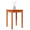 vidaXL Table &agrave; manger cire marron 55x55x75 cm bois massif de pin