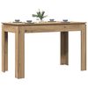 vidaXL Table &agrave; manger ch&ecirc;ne artisanal 120x60x76 cm bois d'ing&eacute;nierie