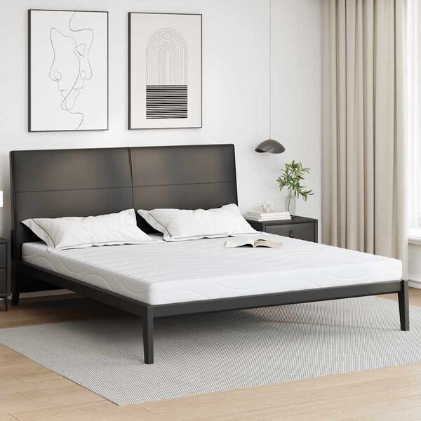 vidaXL Matelas Blanc 180 x 200 cm Tissu jacquard