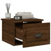 vidaXL Tables de chevet murales 2 pcs Ch&ecirc;ne marron 41,5x36x28 cm