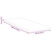 vidaXL Surmatelas Blanc 90 x 190 cm Tissu Jacquard