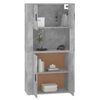 vidaXL Buffet haut Gris b&eacute;ton Bois d'ing&eacute;nierie