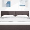 vidaXL T&ecirc;te de lit Marron fonc&eacute; 144 cm Cuir synth&eacute;tique