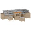 vidaXL Ensemble de canap&eacute; de jardin 9 pc 6-Nombre de places