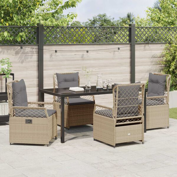 vidaXL Ensemble de salle &agrave; manger pour jardin 5 pcs