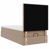 VidaXL Lit ottoman et matelas cappuccino 80x200 cm similicuir
