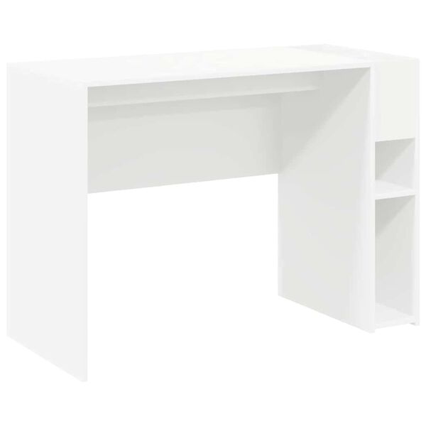 vidaXL Bureau Blanc 109 x 50 x 78 cm Bois d'ing&eacute;nierie