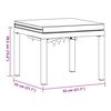 vidaXL Tabouret de jardin avec coussin noir acier enduit de poudre