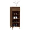 vidaXL Armoire &agrave; chaussures Ch&ecirc;ne marron 40x36x105cm Bois d'ing&eacute;nierie