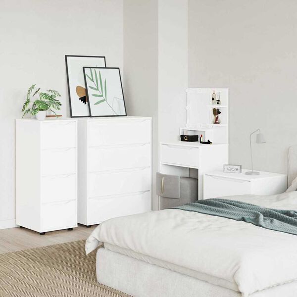 vidaXL Armoire de rangement Blanc 40 x 48 x 105 cm Bois d'ing&eacute;nierie