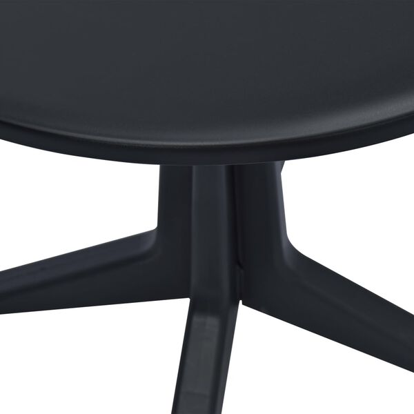 vidaXL Table de jardin Anthracite 70 cm Plastique