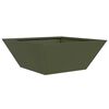 vidaXL Cache-pot de jardin 5 pcs Vert olive 40 x 40 x 15 cm