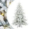 vidaXL Sapin de No&euml;l Artificiel &agrave; Branches Articul&eacute;es Blanc 210 cm