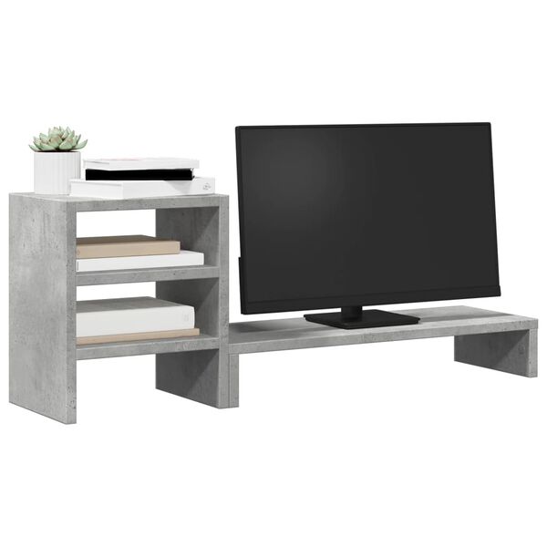 vidaXL Support de moniteur et organisateur de bureau bois d'ing&eacute;nierie