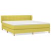 vidaXL Sommier &agrave; lattes de lit avec matelas Vert 180x200 cm Tissu