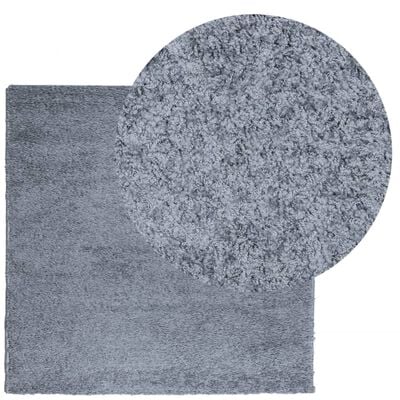 vidaXL Tapis shaggy PAMPLONA poils longs moderne bleu 120x120 cm