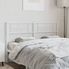 vidaXL T&ecirc;te de lit m&eacute;tal blanc 150 cm