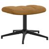 vidaXL Chaise de relaxation avec tabouret Marron Velours