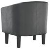 vidaXL Fauteuil gris similicuir