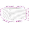 vidaXL Jardini&egrave;re cire marron 90x90x49,5 cm bois de pin massif
