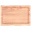 vidaXL Dessus de table bois massif trait&eacute; bordure assortie
