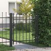 vidaXL Porte de Cl&ocirc;ture avec verrouillage Boxtel Gris 103 x 150 cm